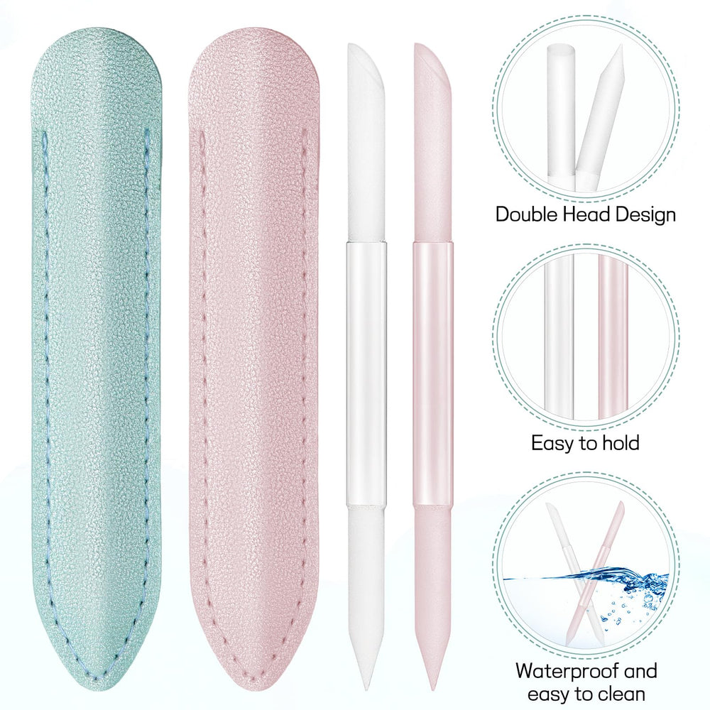 Apausvcm pointed-end cuticle pusher designed for hard-to-reach areas