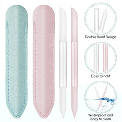 Apausvcm pointed-end cuticle pusher designed for hard-to-reach areas