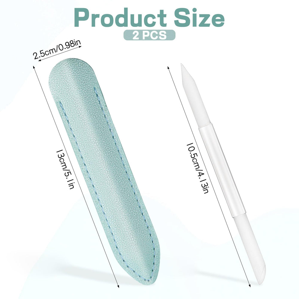 Apausvcm dual-end glass cuticle pusher for precise work