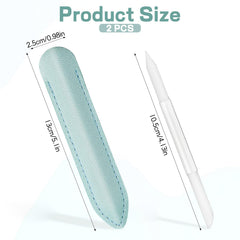 Apausvcm dual-end glass cuticle pusher for precise work