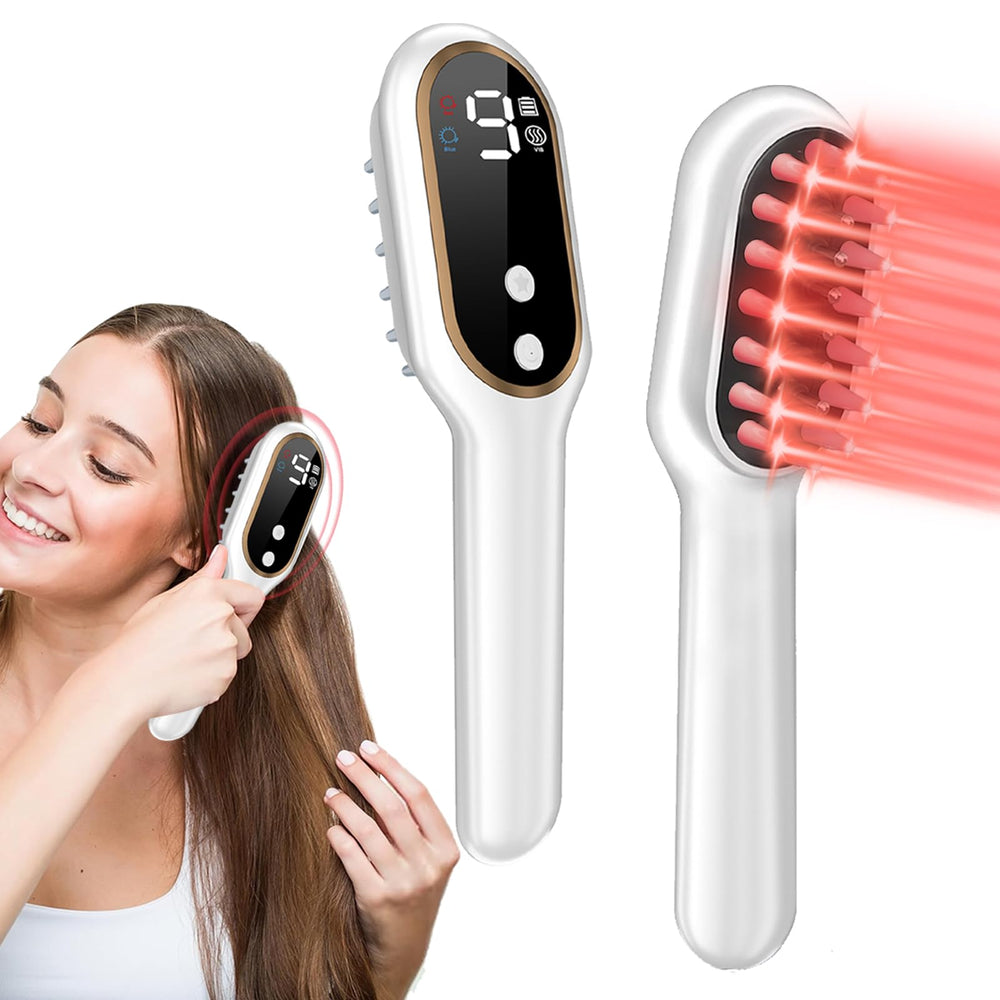 Apbier Laser Hair Growth Comb front view for compact at-home routine