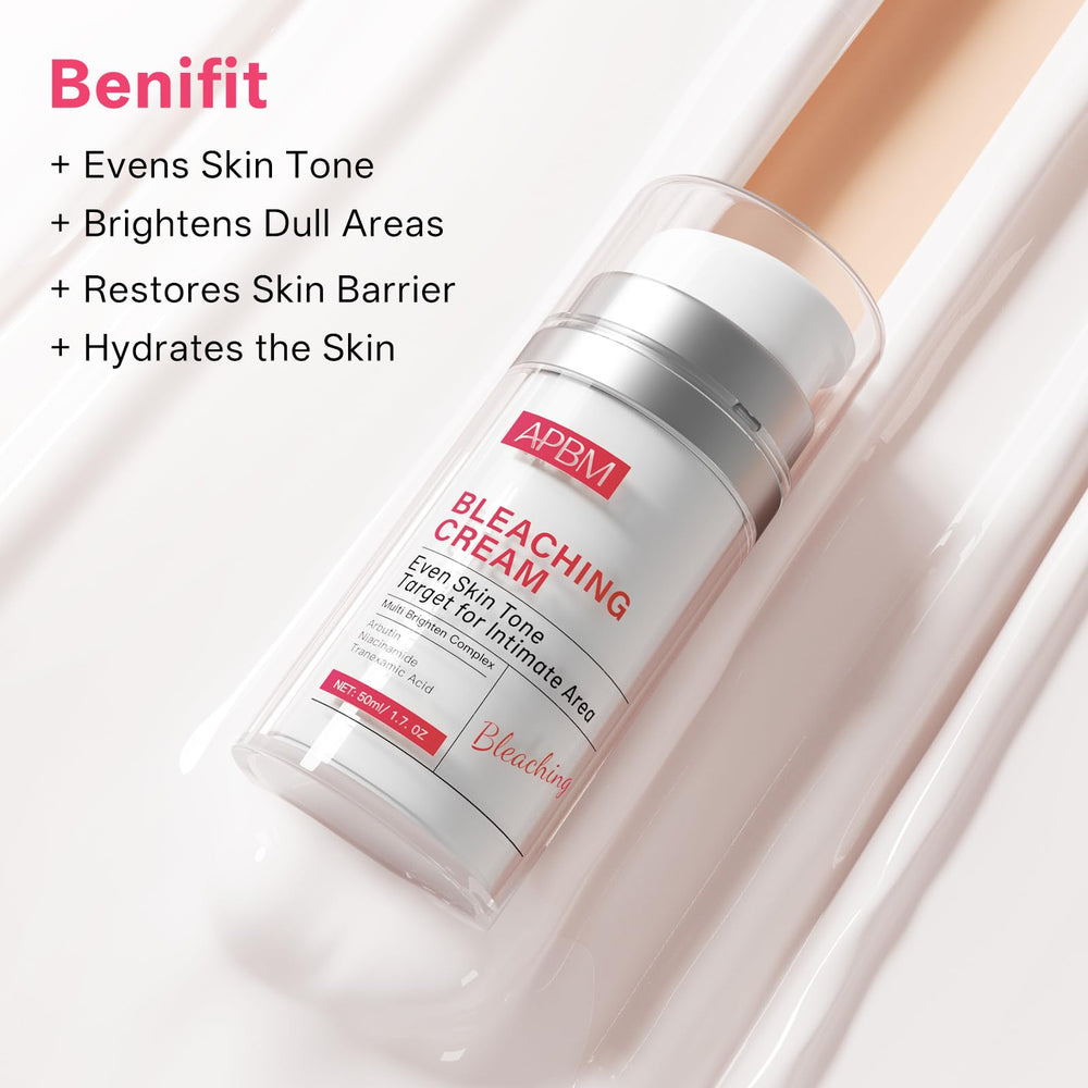 APBM Skin Lightening Cream on elbow area for soft, even tone