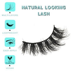 APCYUST hybrid wispy design blends volume with airy separation.