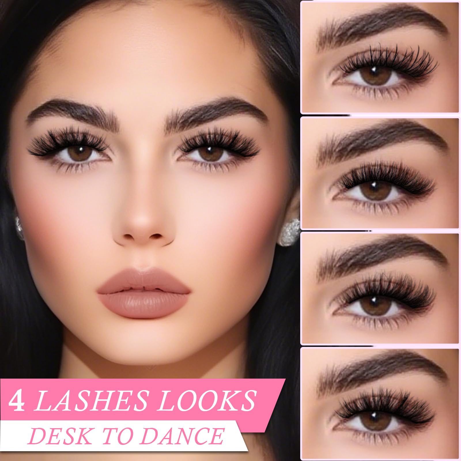 APCYUST Lashes bulk pack 20-pairs for multiple looks.