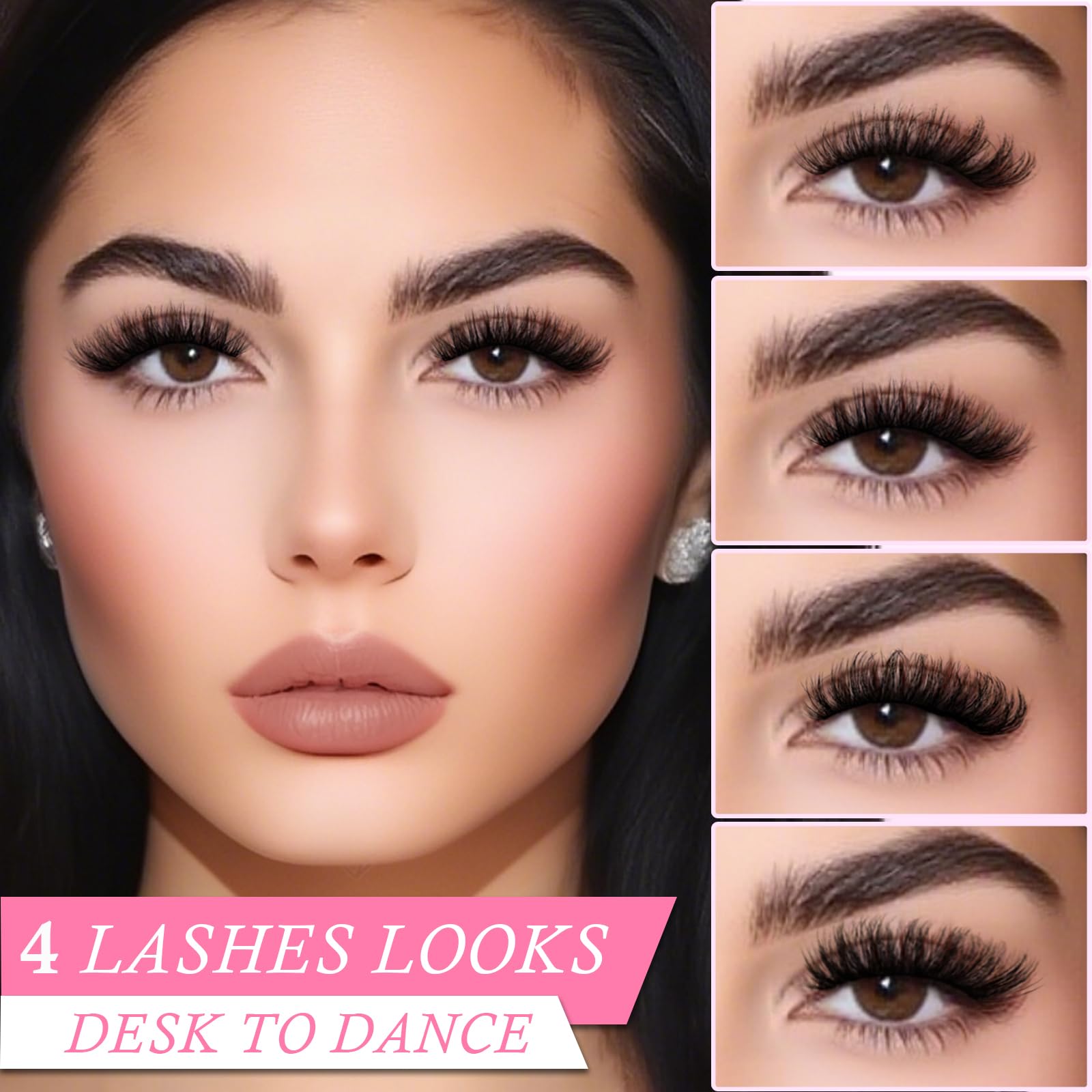 APCYUST Clear Band Lashes blend easily with lash line