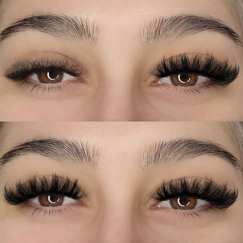 APCYUST Lashes Cluster-Wispy design adds soft volume and texture.