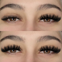 APCYUST Lashes Cluster-Wispy design adds soft volume and texture.