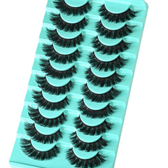 APCYUST Lashes Volume Mink Cat Eye closeup on D curl for subtle definition.