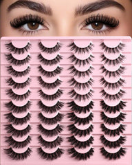 APCYUST Lashes Wispy Cat Eye 4 Styles for natural daily lift