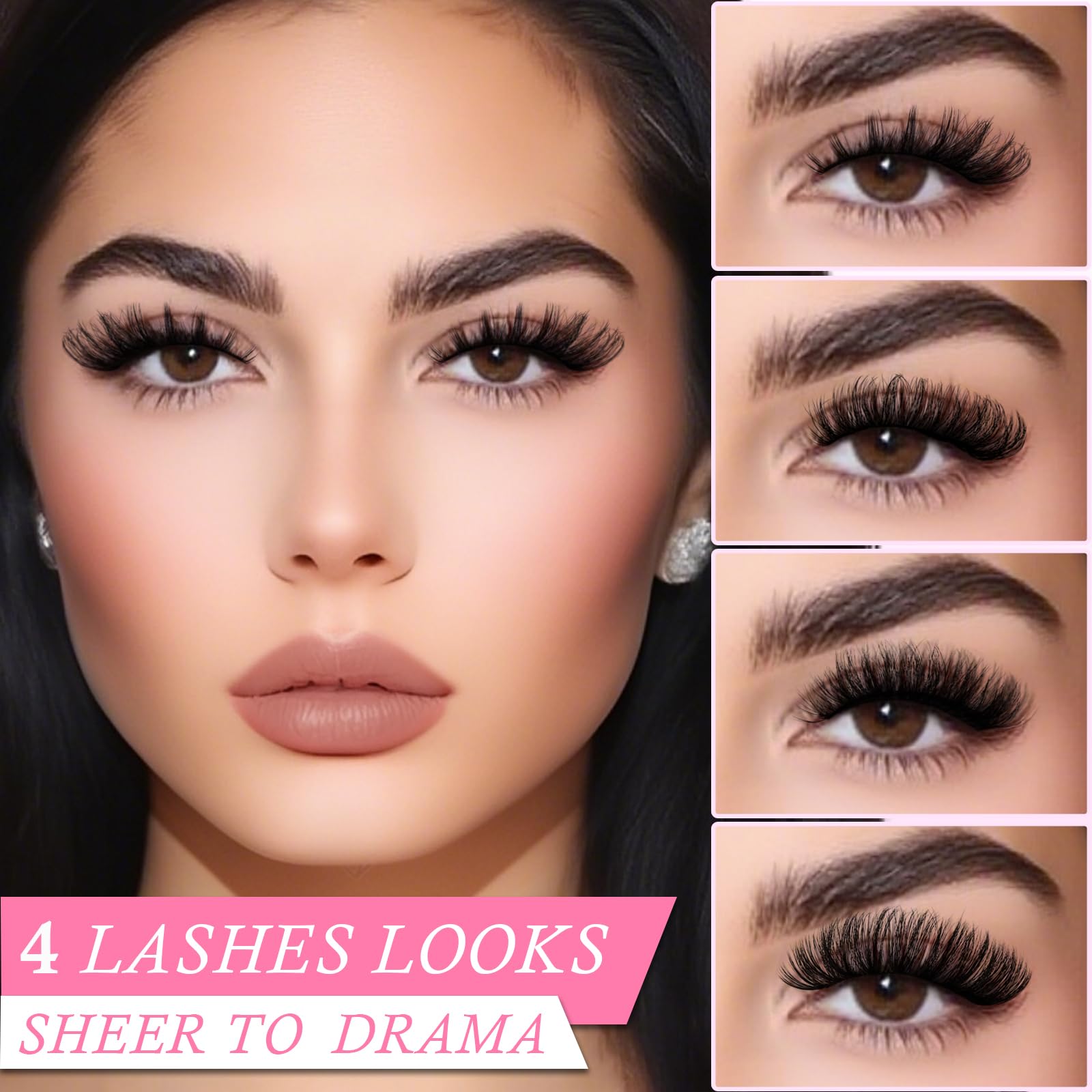 APCYUST fan-out look lashes resemble salon extensions.