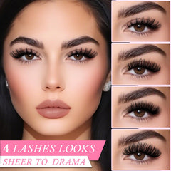 APCYUST fan-out look lashes resemble salon extensions.