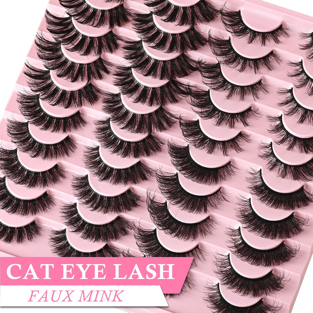 APCYUST faux-mink fibers lashes that are reusable and cruelty-free.