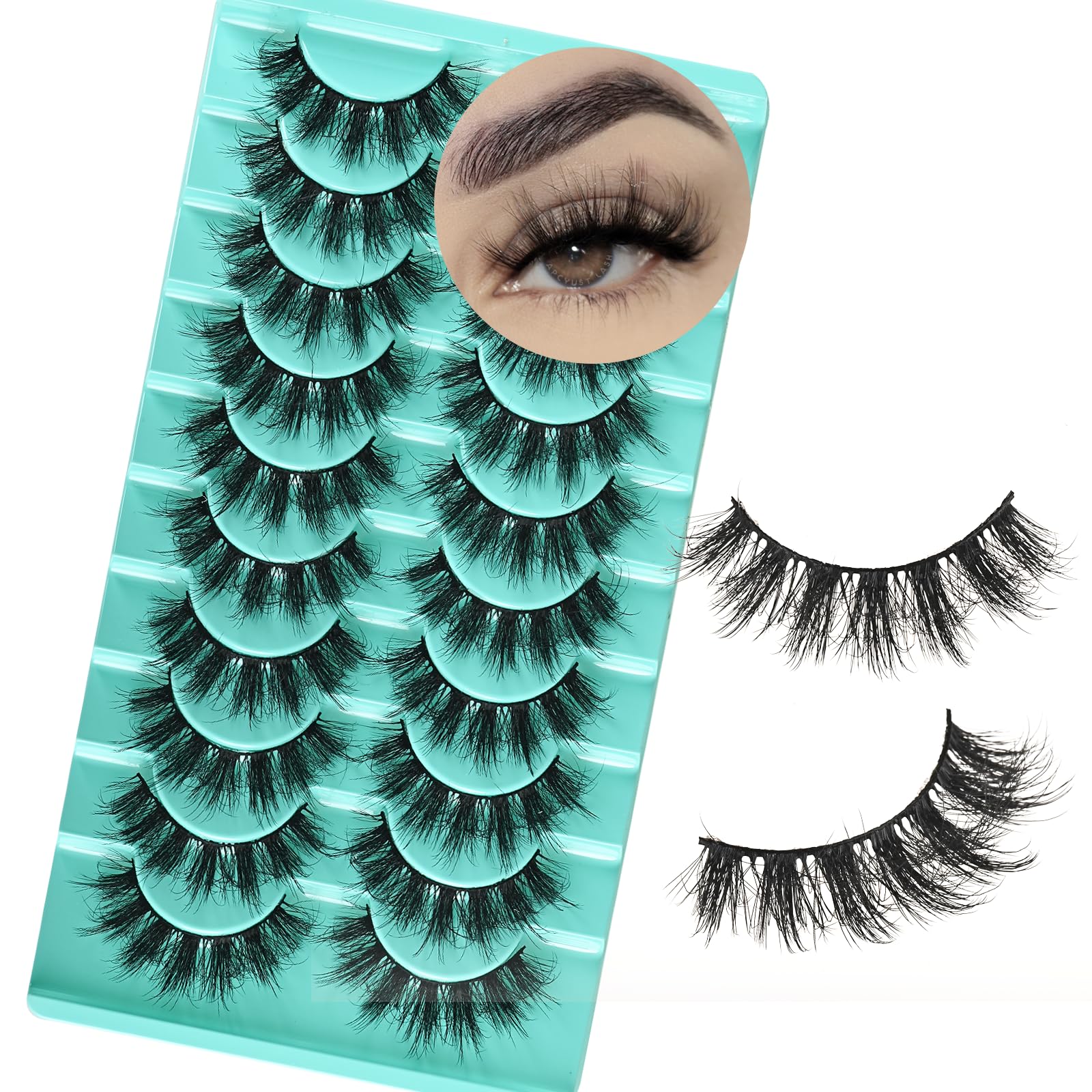 APCYUST soft-band lashes provide all-day comfort on any eye.