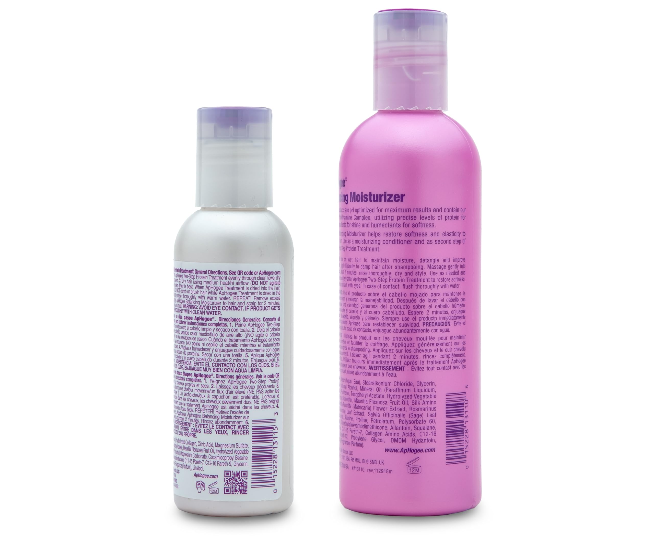 Aphogee balancing moisturizer bottle supports softness and manageability