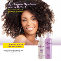 Aphogee balancing moisturizer close-up shows creamy texture