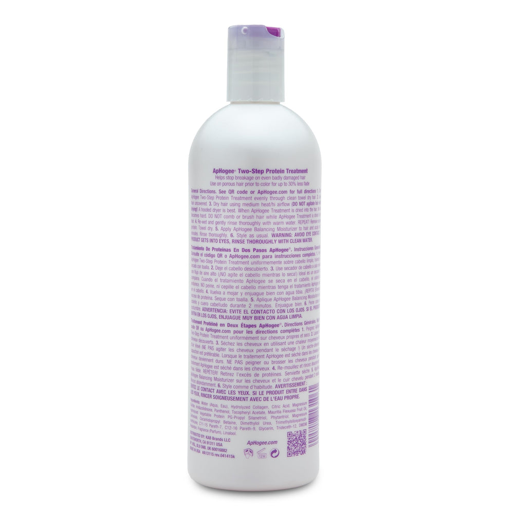 Aphogee color-treated hair appearing shinier after use.