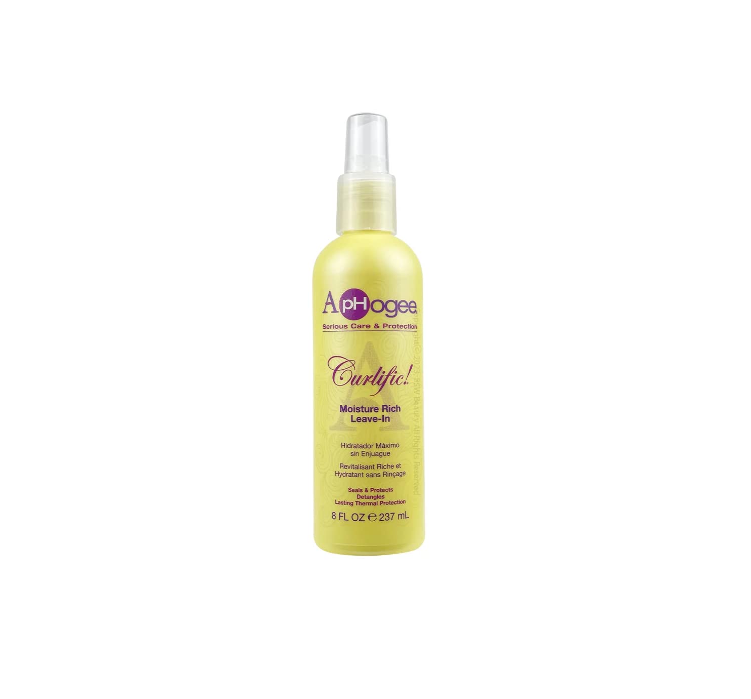 Aphogee Curlific Moisture Rich Leave-In bottle ready for detangling and styling.