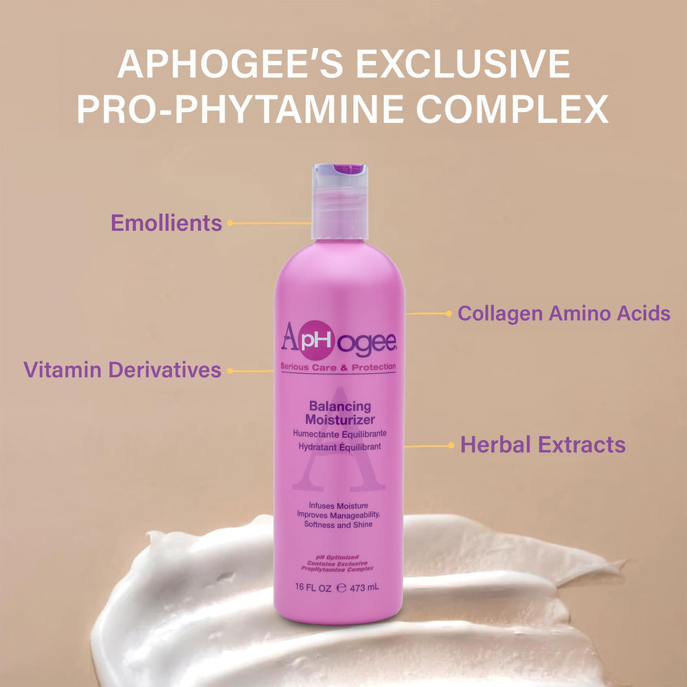 Aphogee bottle with pump top viewed in detail.