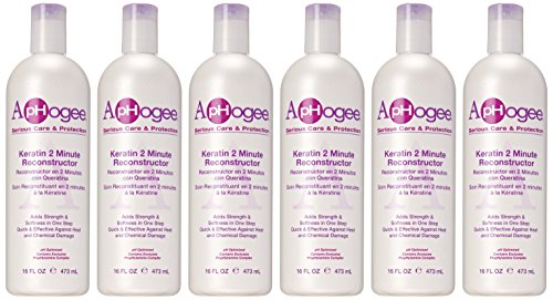 Pelo con cuerpo y fuerza tras usar Aphogee Intensive 2 Minute Keratin Reconstructor.