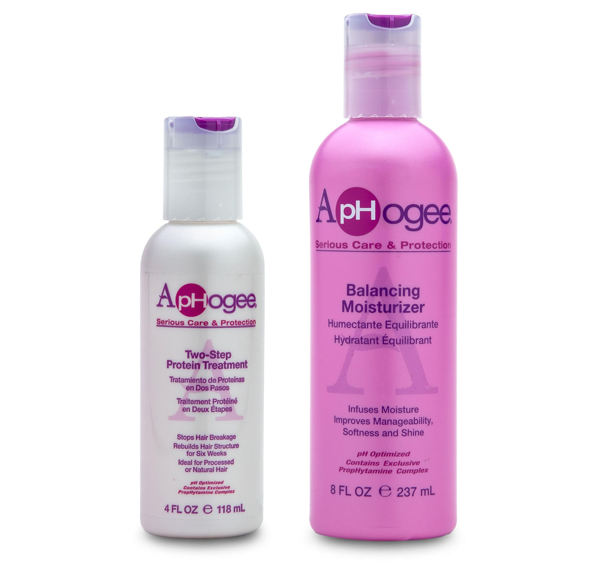 Aphogee two-step protein treatment bottle strengthens dry, over-processed hair
