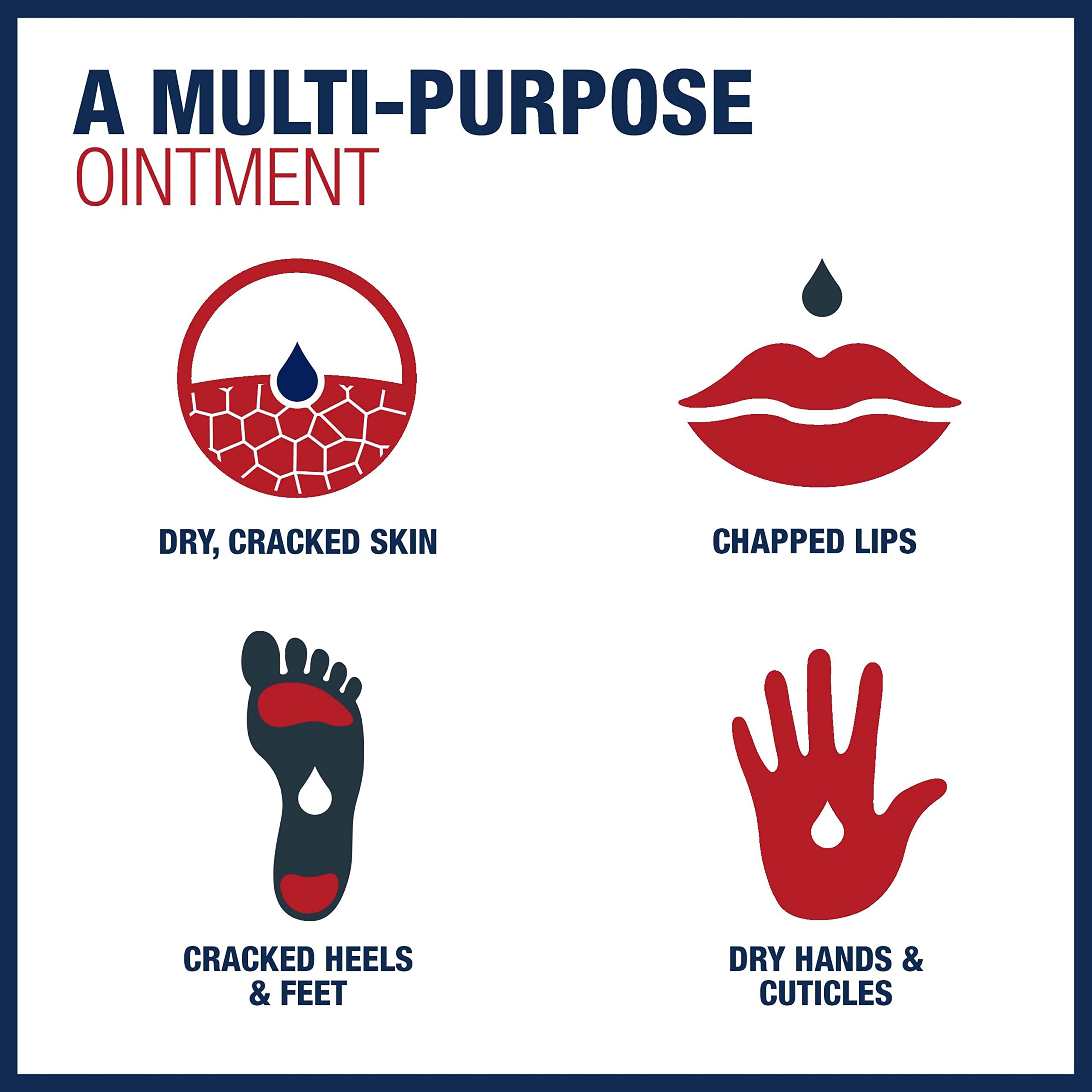 Aplicación en labios secos con Aquaphor para suavidad.