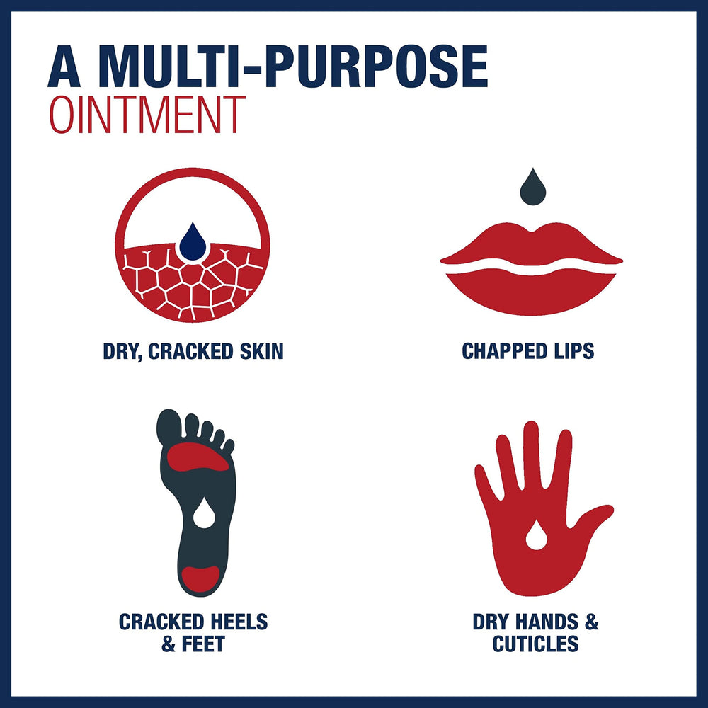 Aplicación en labios secos con Aquaphor para suavidad.