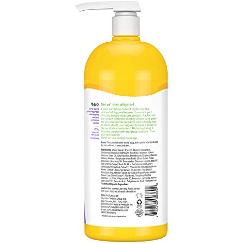 Aplicación de masaje con Alba Botanica, mejora la experiencia relajante y humecta la piel.