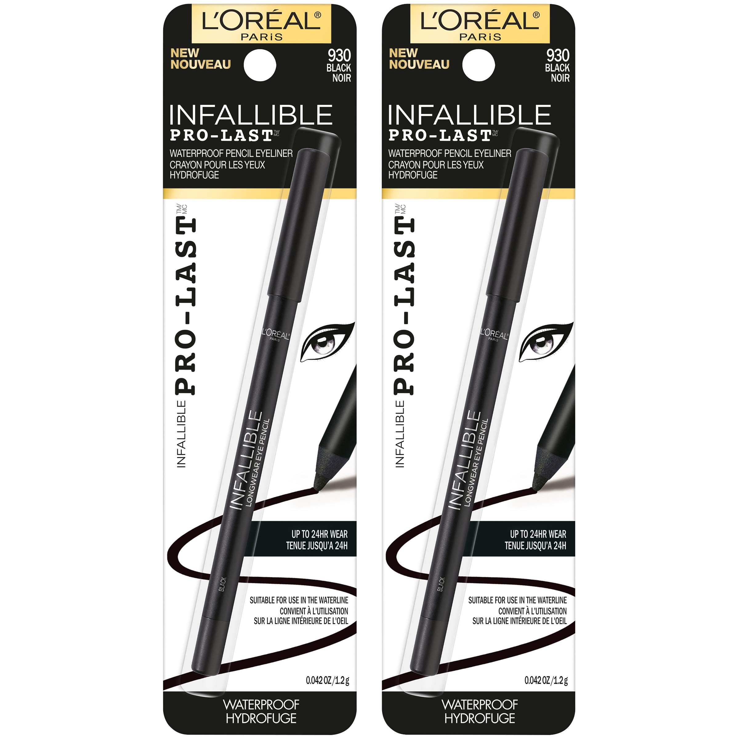 L’Oréal Paris Infallible Pro-Last Pencil Eyeliner, aplicación suave para un aspecto diario.