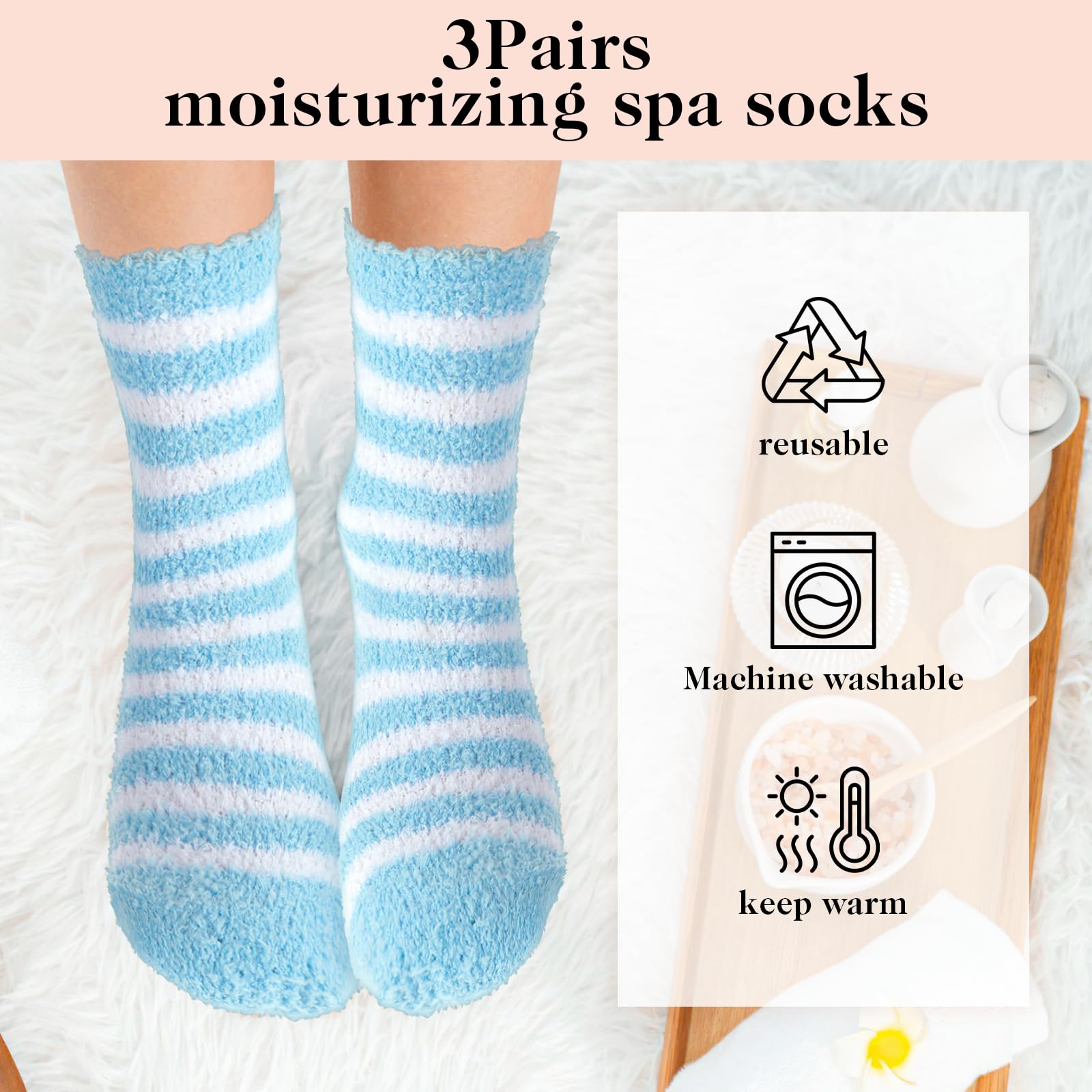APLZGMG Aloe sleeping socks; wake up with softer feet.