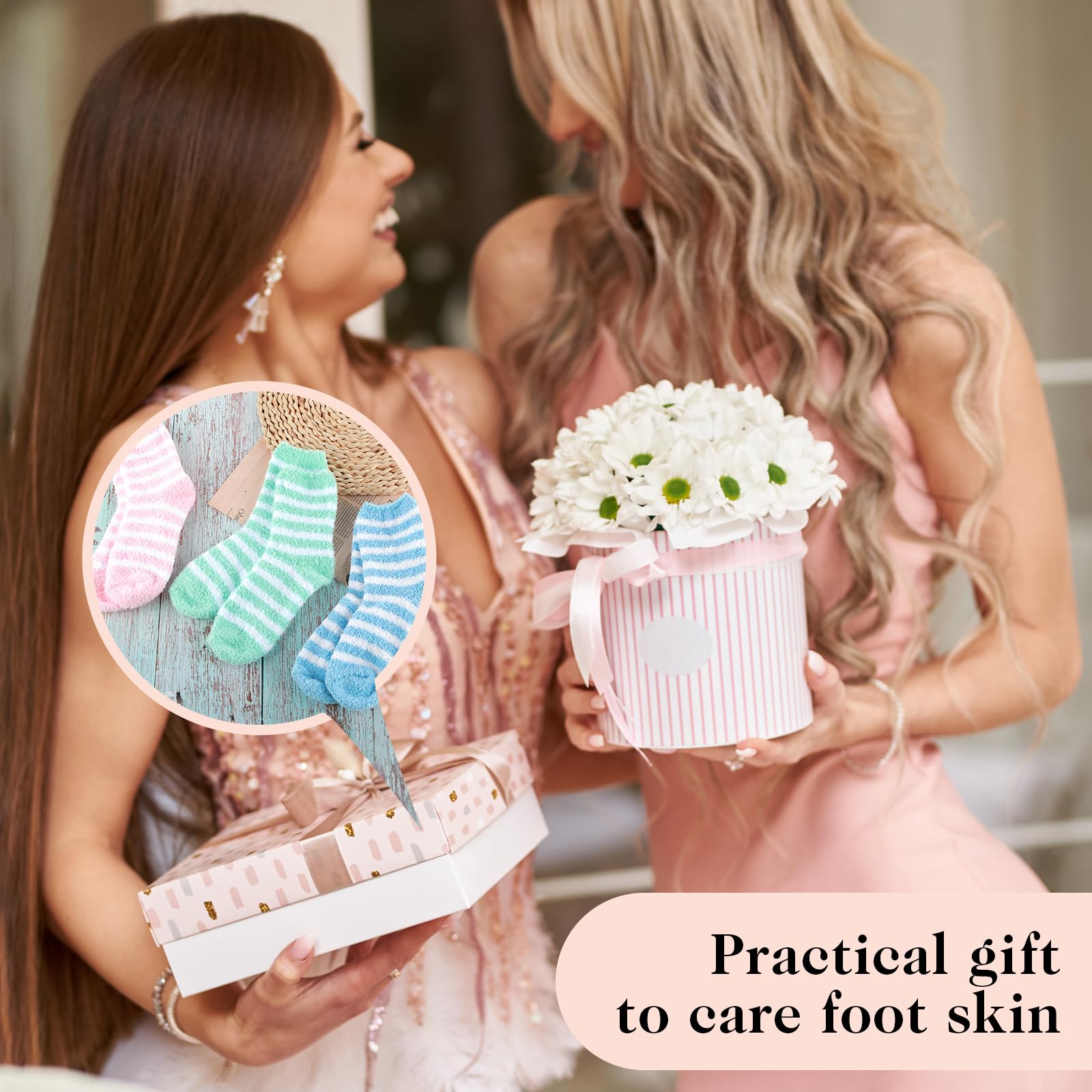 APLZGMG Aloe socks; pair with moisturizer for best results.