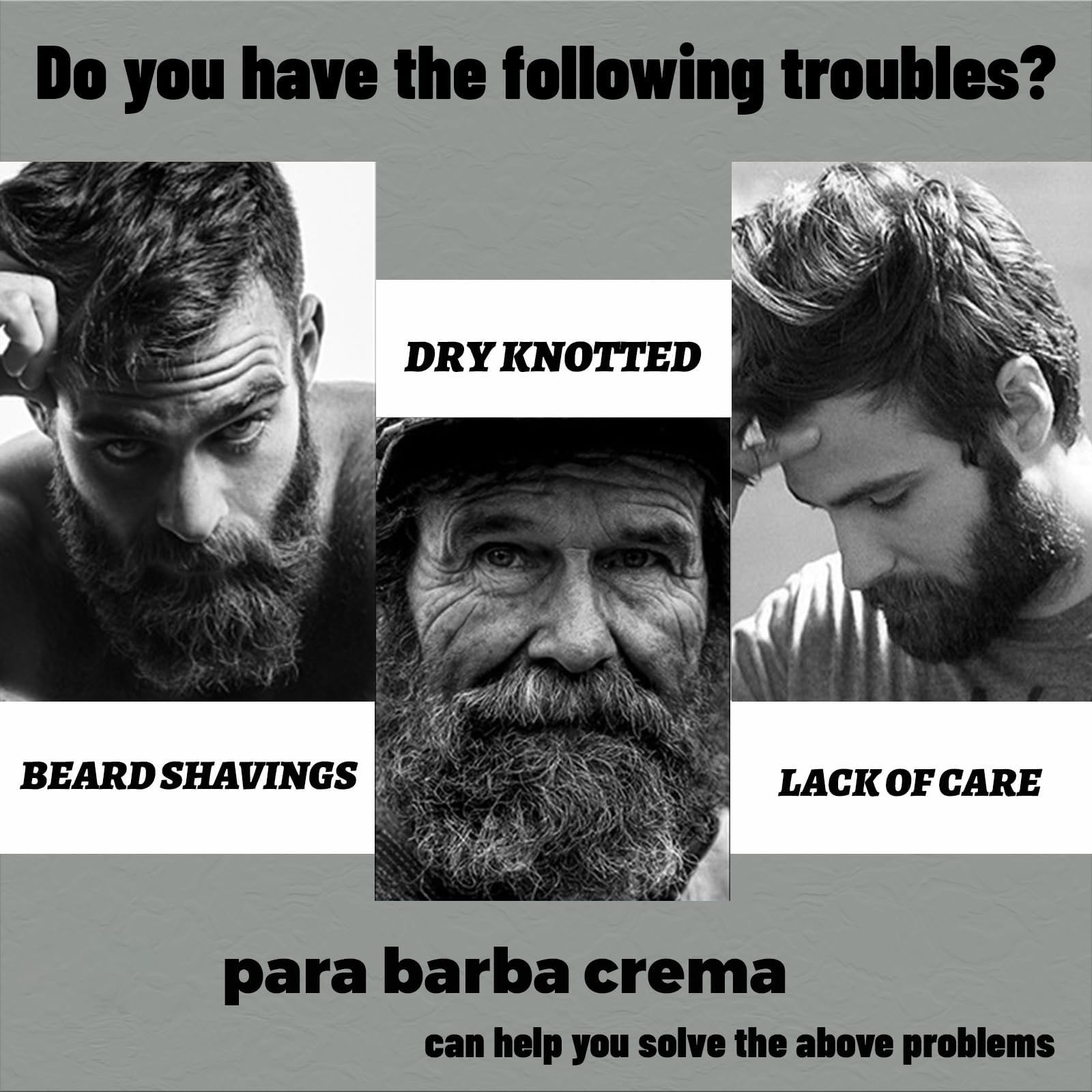 Apolo Cosmetics balm being applied to groomed beard