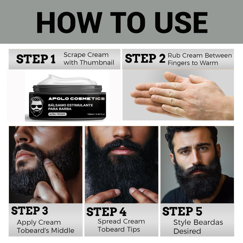 Apolo Cosmetics lifestyle shot with a well-groomed beard