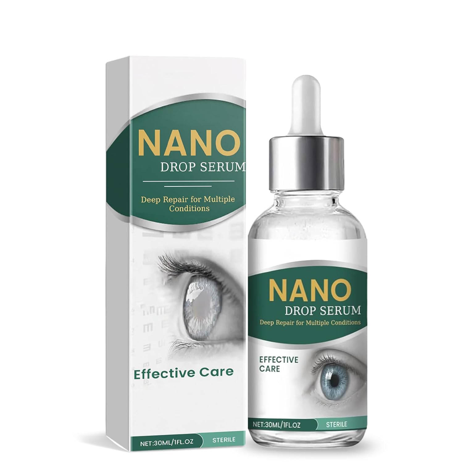 APOLO Optifusion Drops: botella nano para hidratación ocular diaria.