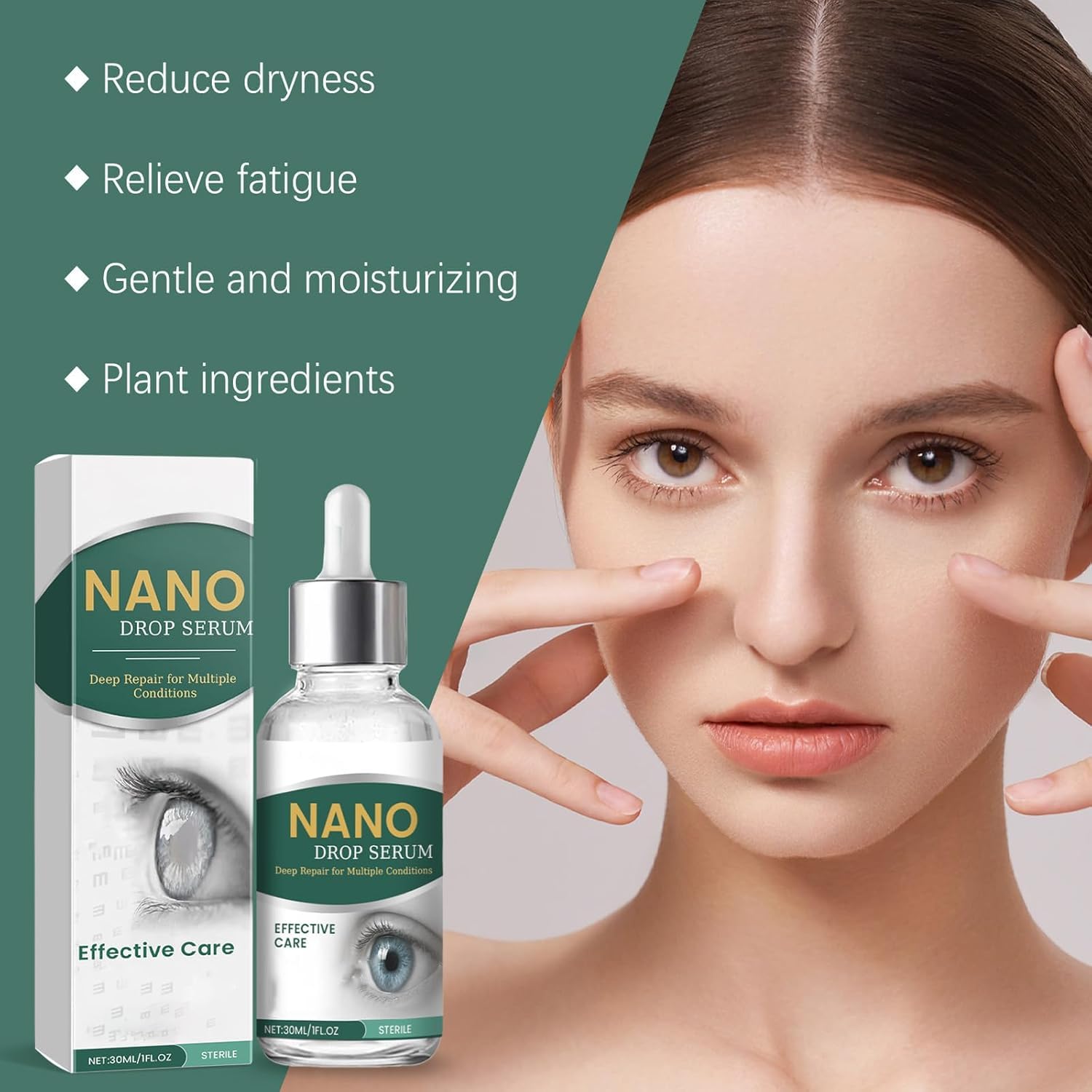 APOLO Optifusion Drops: film lagrimal que suaviza irritación ocular en largas jornadas.