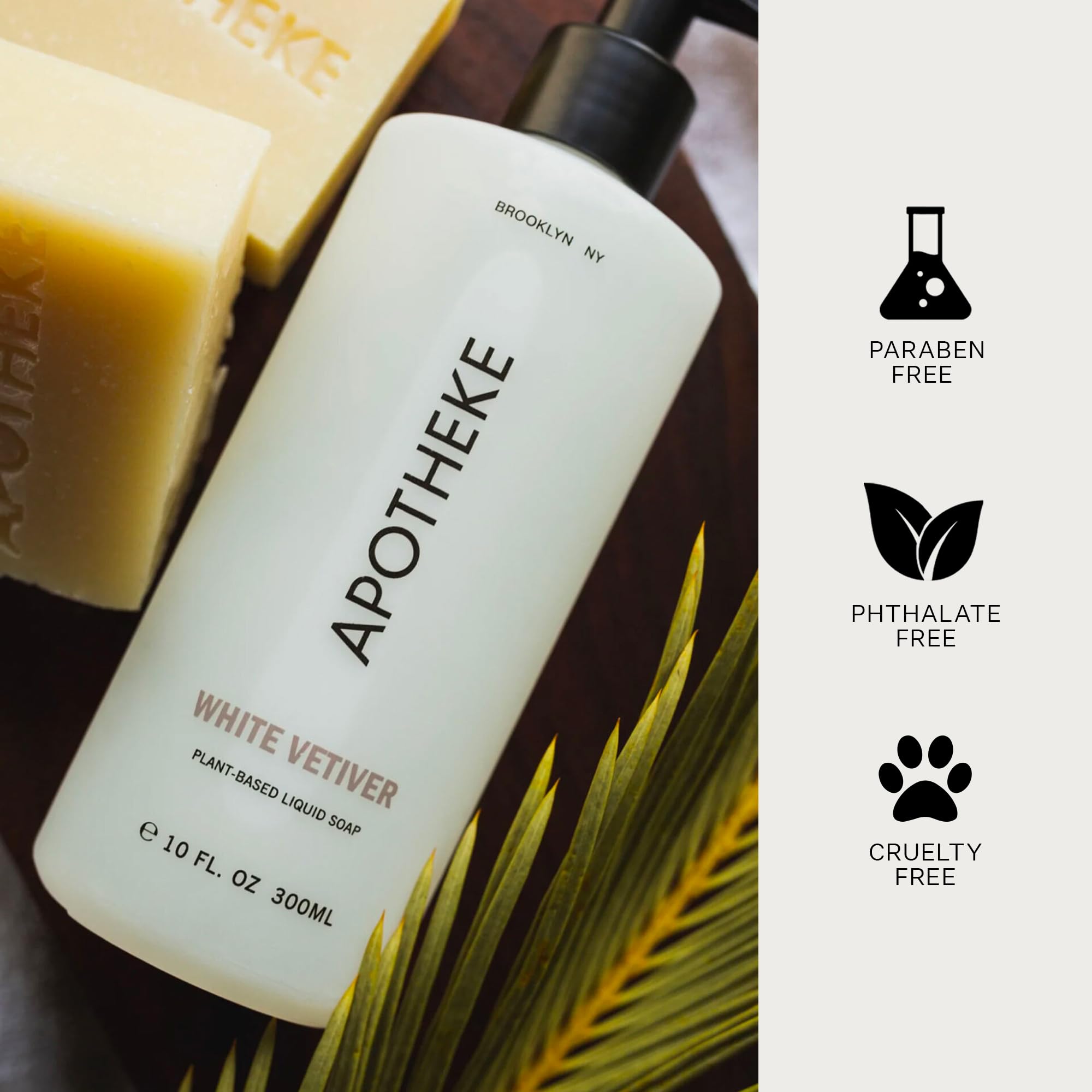 APOTHEKE Jabón líquido de manos con notas botánicas para fragancia sofisticada