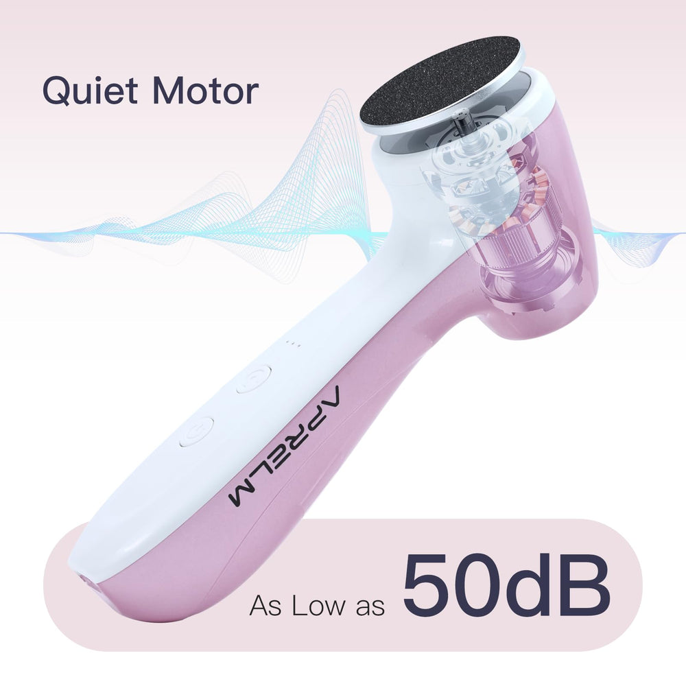 APRELM E7 1000 RPM motor enables efficient callus removal.