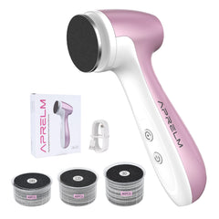 APRELM E7 pink foot file with ergonomic handle for comfortable, smooth foot care.