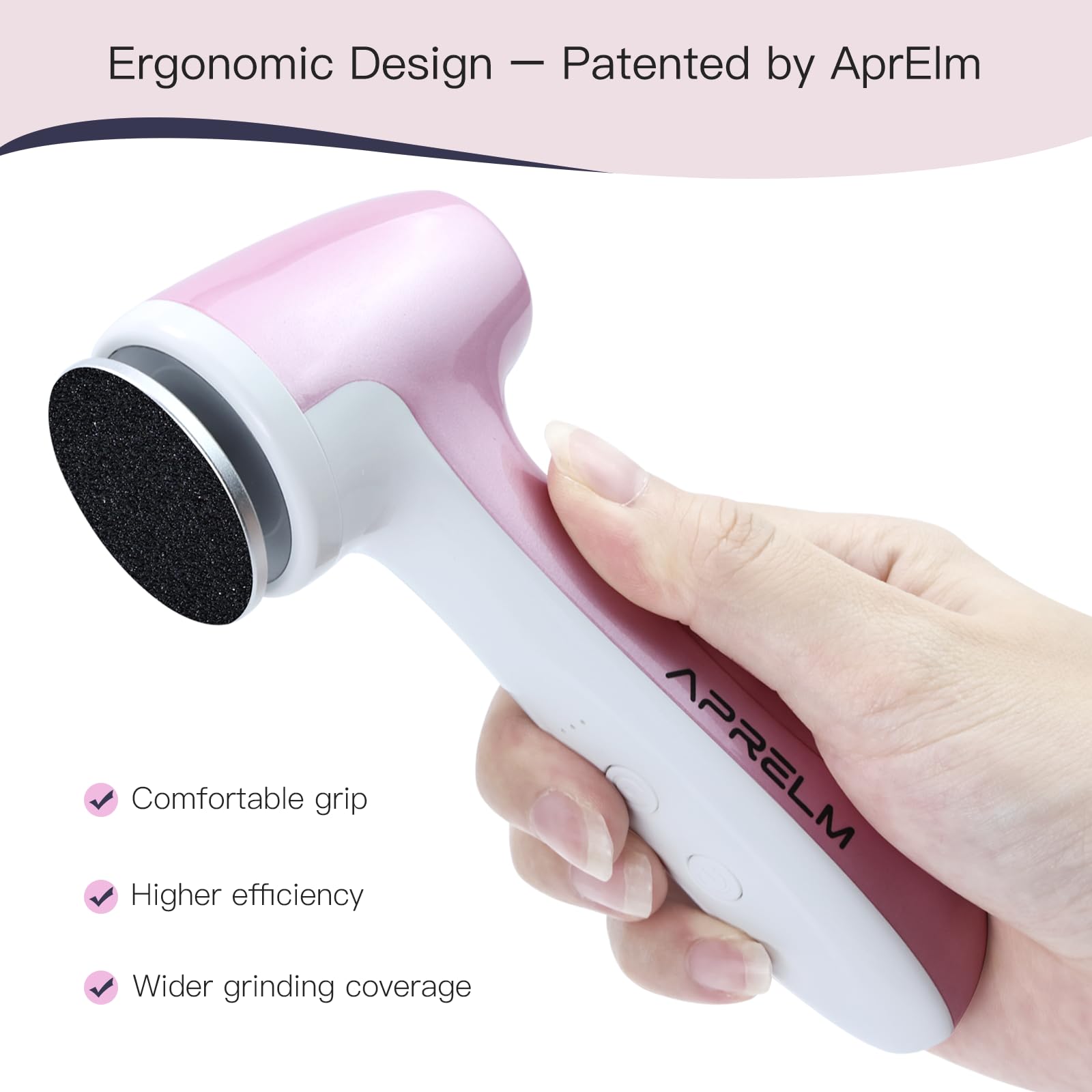 APRELM E7 three-speed control for customizable smoothing sessions.