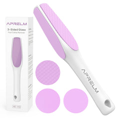 APRELM AprElm 3-Sided Nano Glass Foot File front view for easy grip