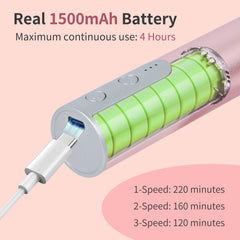 APRELM 3-speed control in rose pink for customizable exfoliation