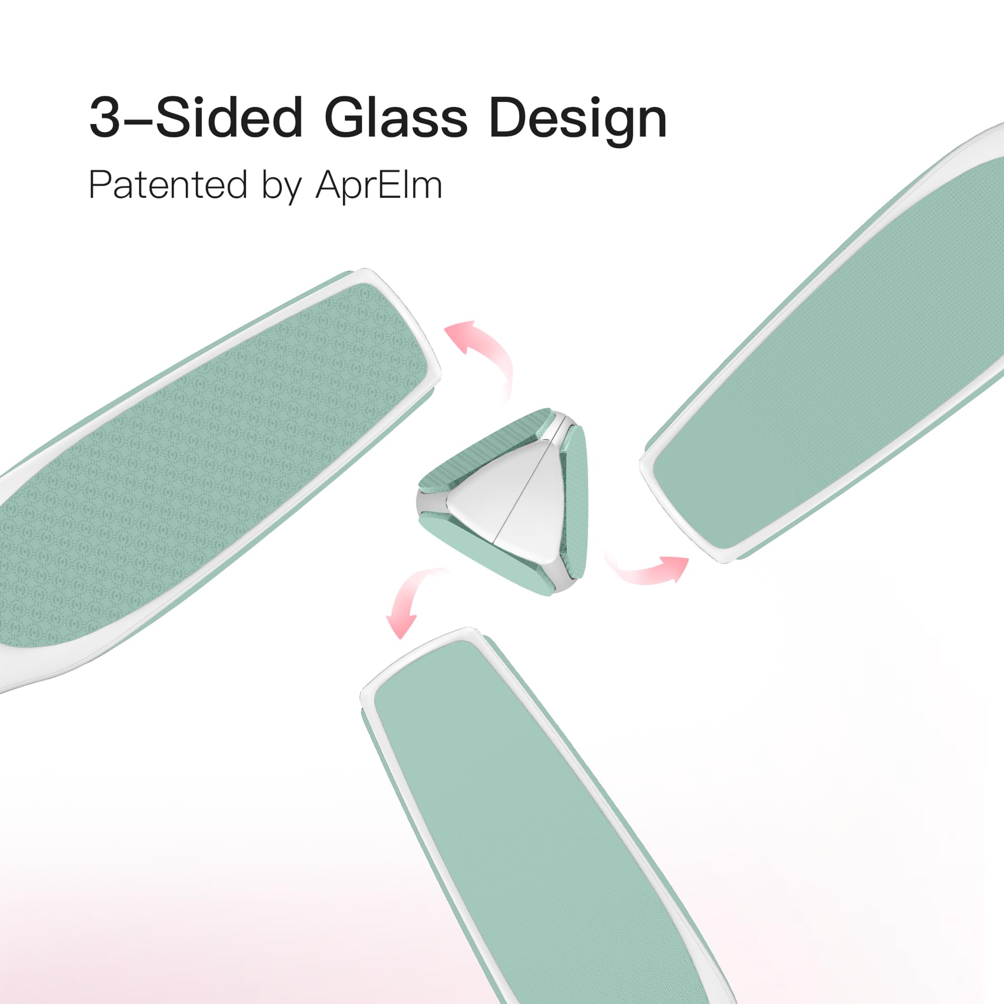 APRELM Foot File ergonomic grip provides comfortable control during pedicure sessions