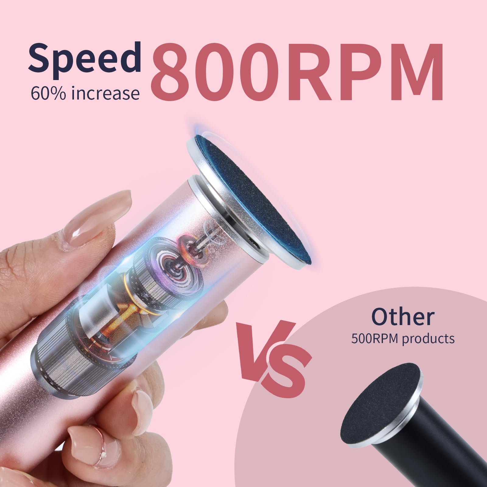 APRELM 800 RPM stepless speed control enables precise care.
