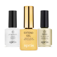 APRES Extend Gel bottle for Gel-X extensions offers strong, flexible adhesion.