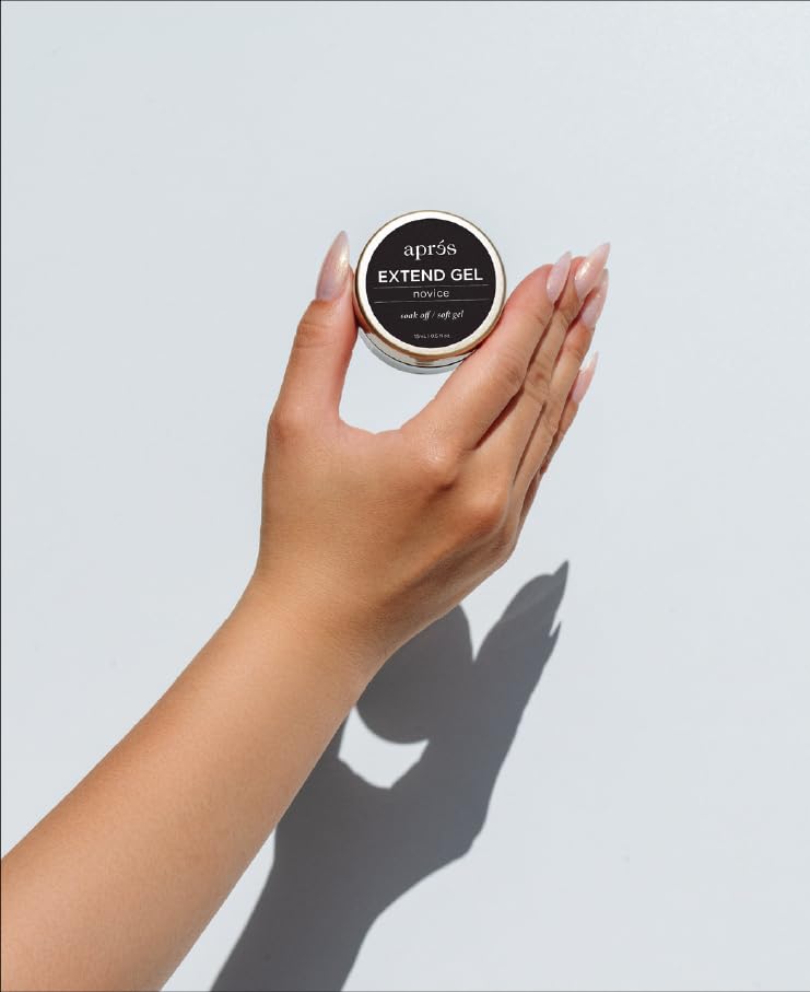 APRÉS Extend Gel Novice: acabado profesional en casa, con retirada sencilla.