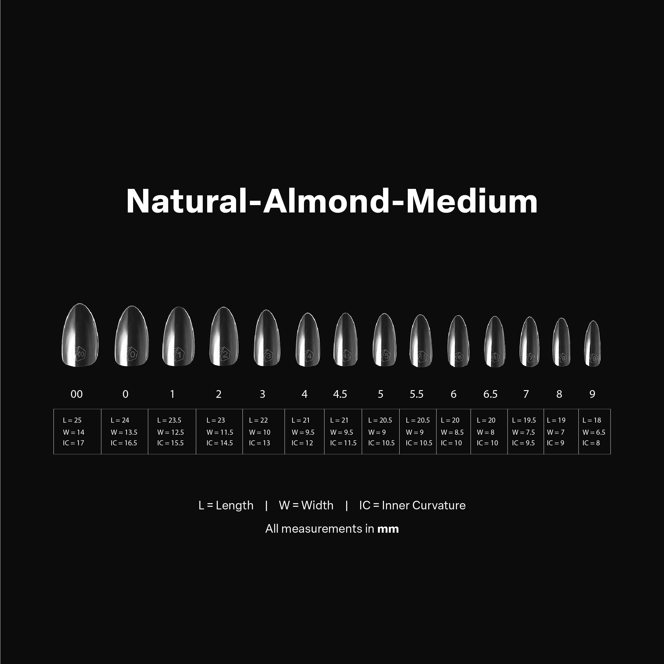 APRÉS Gel-X Almond: línea Sculpted con arco pronunciado para más curva.