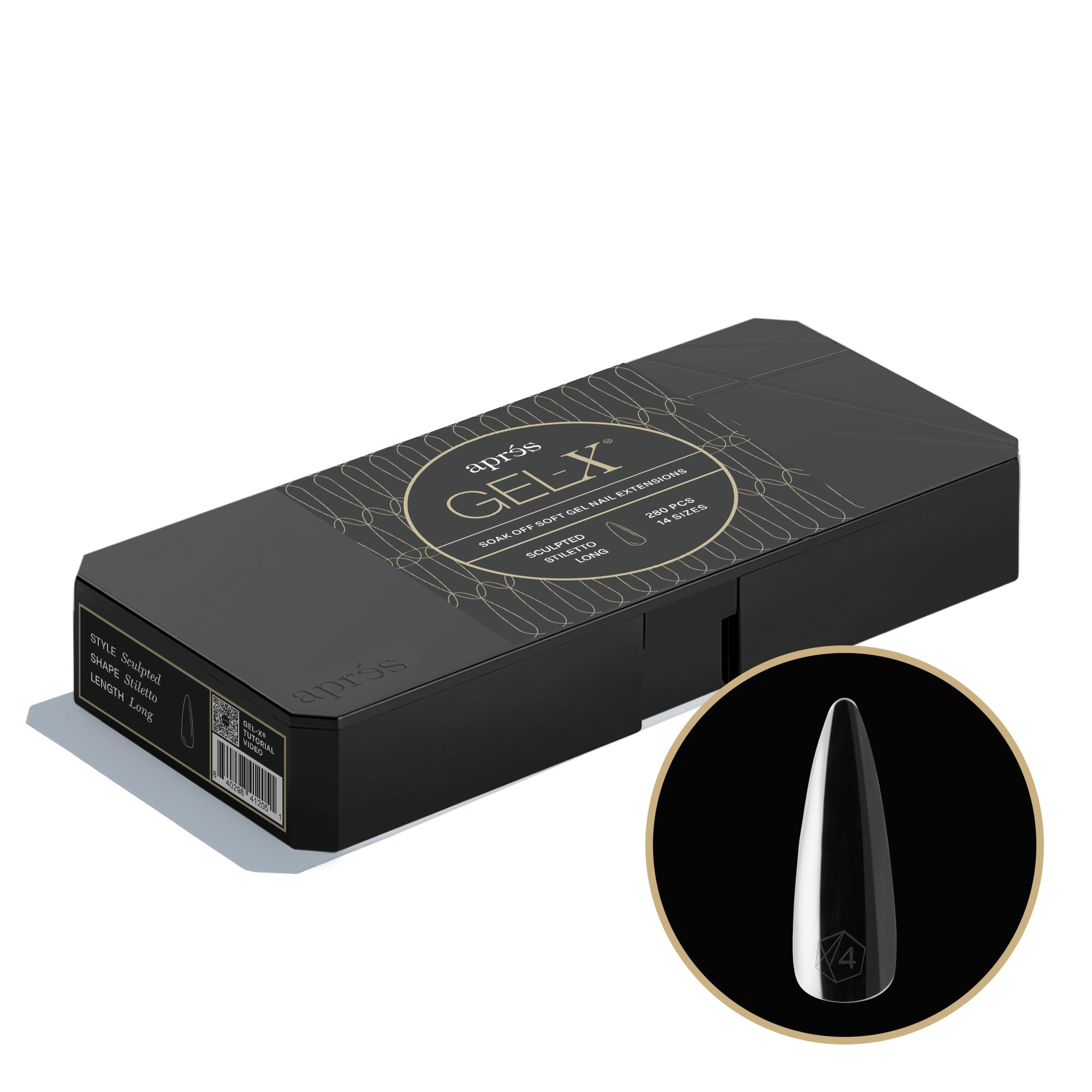 APRÉS Gel-X half sizes visible inside the box for quick fitting