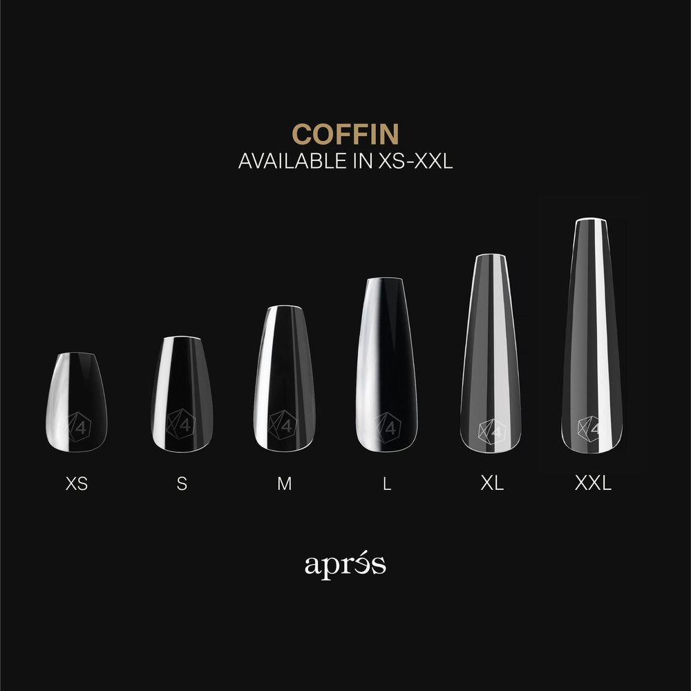APRÉS Gel-X línea Sculpted con curva de apex pronunciada.