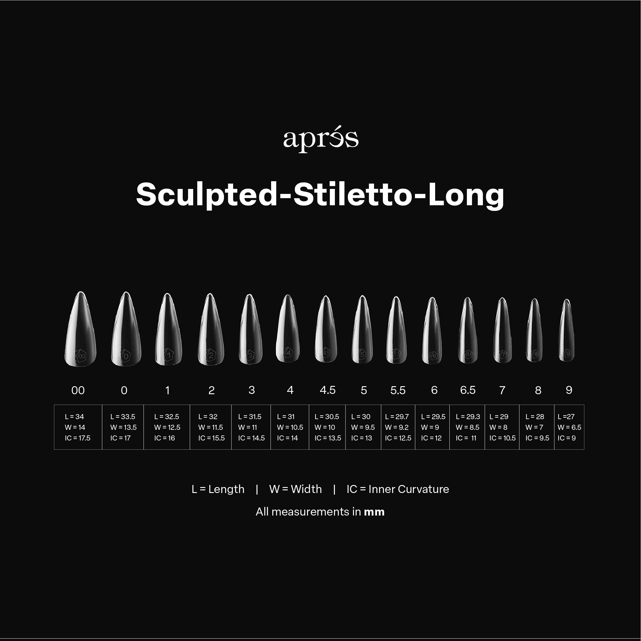 APRÉS Natural line Gel-X tip close-up on flat surface design