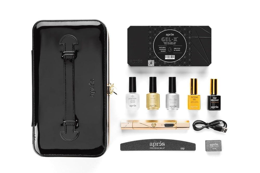 Professional APRÉS Gel-X starter kit ideal for salon or home use.
