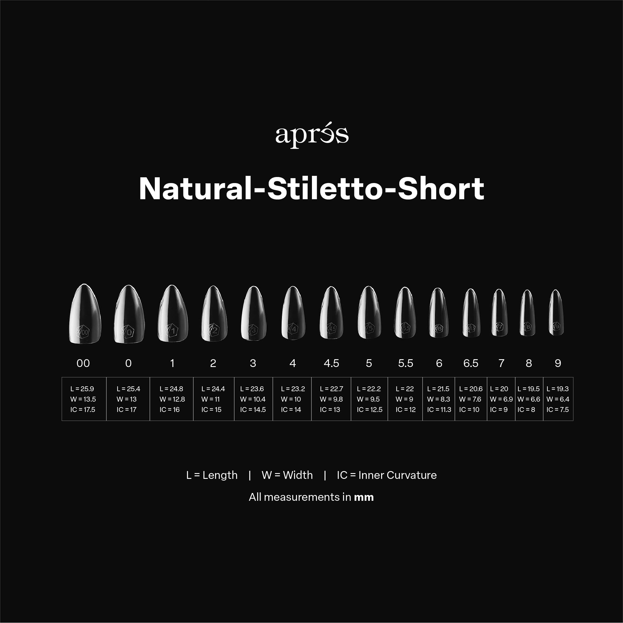 Borde libre grueso APRÉS Gel-X Stiletto aporta mayor durabilidad